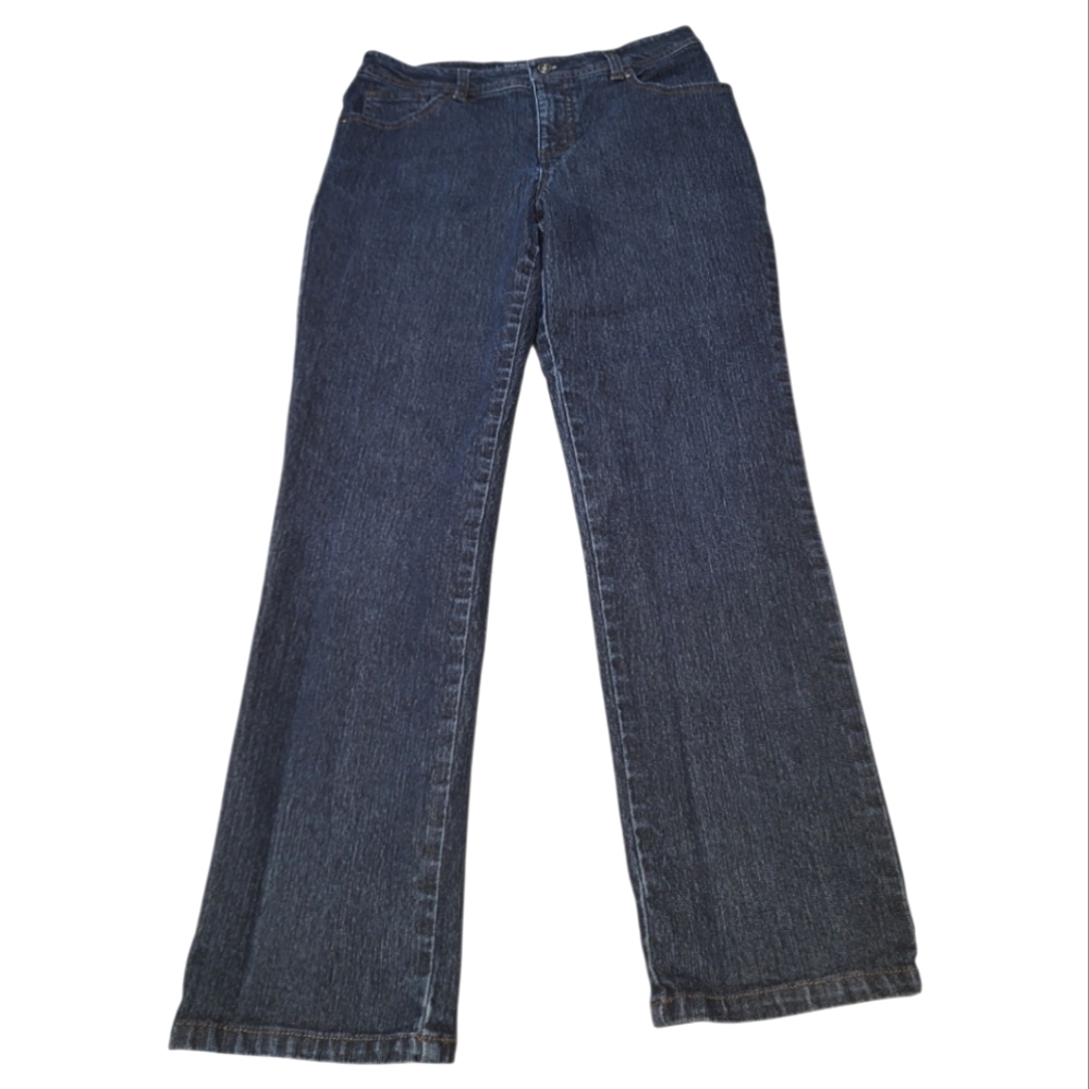 Charter Club Dark Blue Classic Straight Leg Jeans - Size 8P